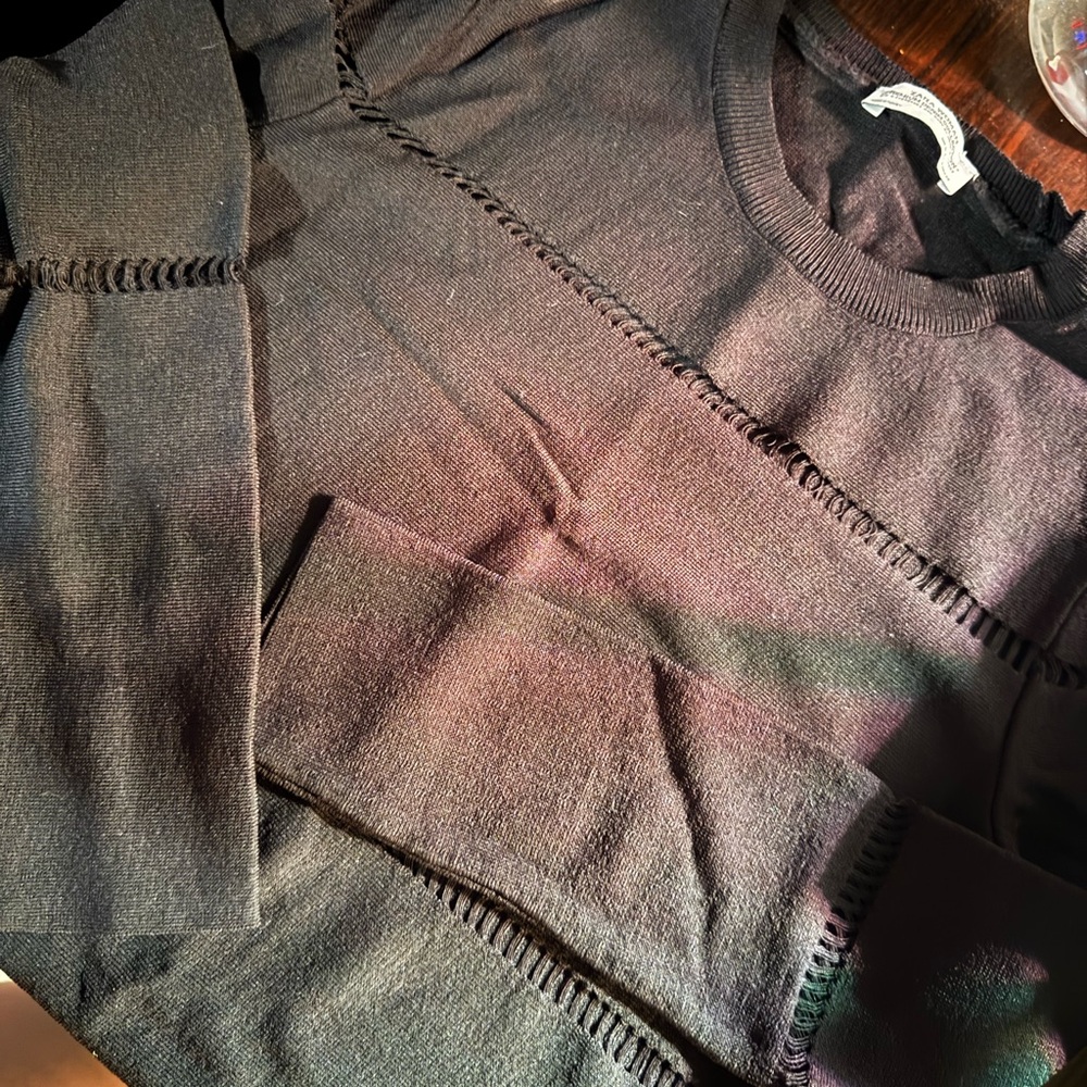 Zara Dark Gray Knit Sweater with Cutout